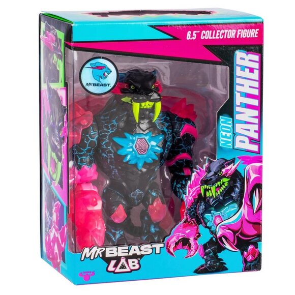 MrBeast Lab Apex Beast Neon Panther Collector Figure, Standing at 6.5 - Picture 6 of 7
